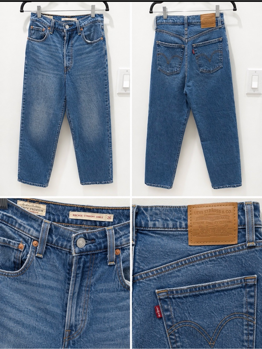 Levi's Straight Women’s Jeans in Medium Blue Wash